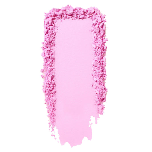 Cupid's Bow ColourPop Pressed Powder Blush swatch – a vertical stripe of cool-toned bubblegum pink pressed powder with soft, crushed edges on a clean white background.